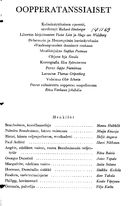 Cast and production team details