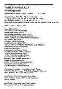 Tekijä- ja esiintyjälista