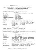 Cast and production team details